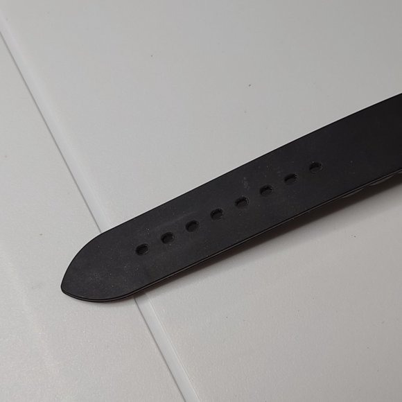 Zebra Striped Geneva Watch With Rubber Black Band - Picture 9 of 12